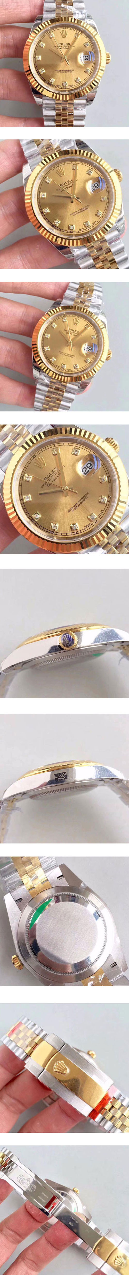 愛用腕時計 ROLEX コピー デイトジャストII M126333-0012 Noob工場 3255ムーブ 自動巻き シャンバンダイヤル デイト